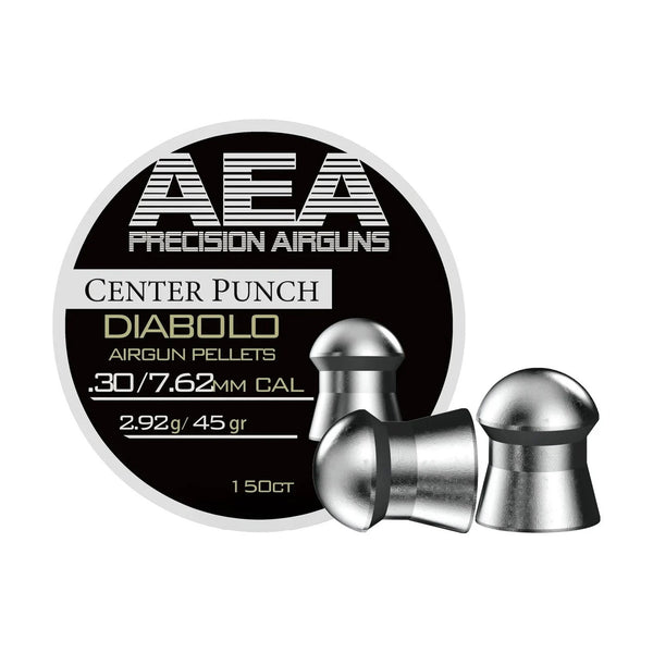 AEA Center Punch Diabolo Pellets .30 Cal / 7.62mm 45gr - 150ct
