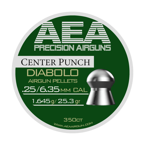 AEA Center Punch Diabolo Pellets .25 Cal / 6.35mm 25.3gr - 350ct