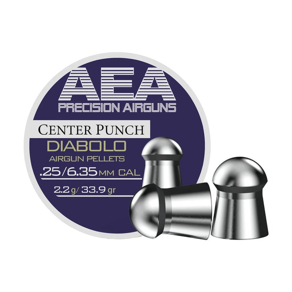 AEA Center Punch Diabolo Pellets .25 Cal / 6.35mm 33.9gr - 300ct