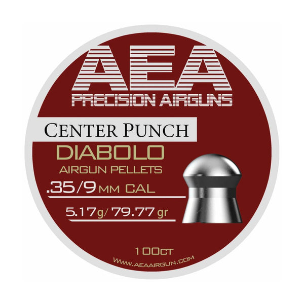AEA Center Punch Diabolo Pellets .35 Cal / 9mm 79.77gr - 100ct