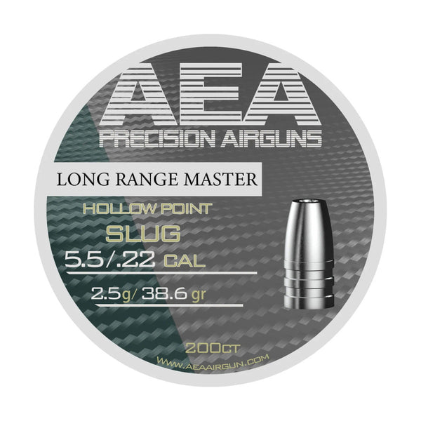 AEA Long Range Master Hollow Point Slugs .22 Cal / 5.5mm 38.6gr - 200ct