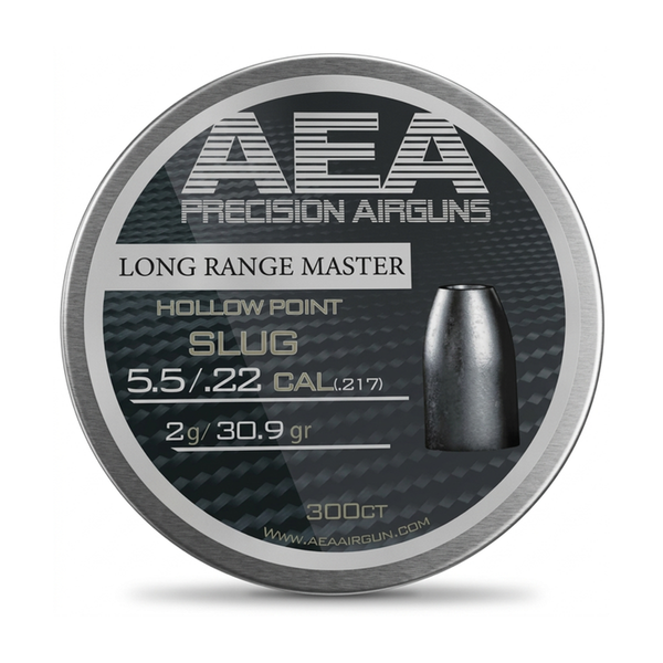 AEA Long Range Master Hollow Point Slugs .22 Cal / 5.5mm 30.86gr - 300ct