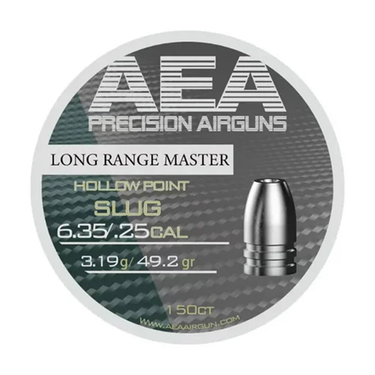 AEA Long Range Master Hollow Point Slugs .25 Cal / 6.35mm 49.2gr - 150ct