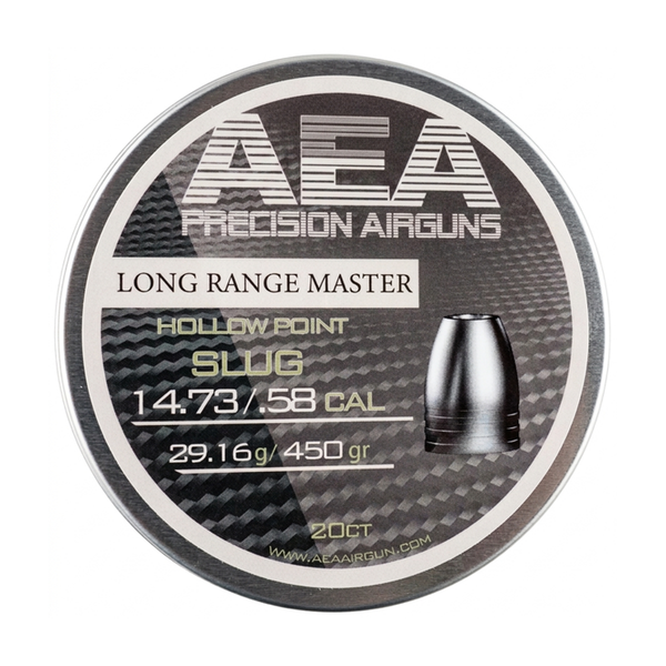 AEA Long Range Master Hollow Point Slugs .58 Cal / 14.73mm 450gr - 20ct