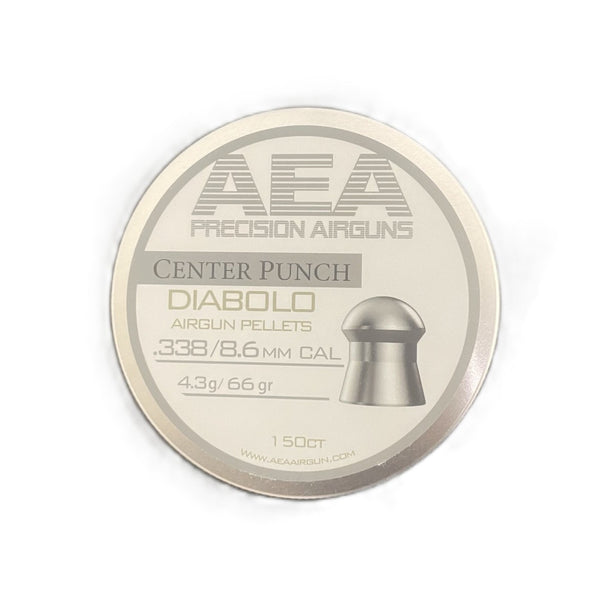 AEA Center Punch Diabolo Pellets .338 Cal / 8.6mm 66gr - 150ct