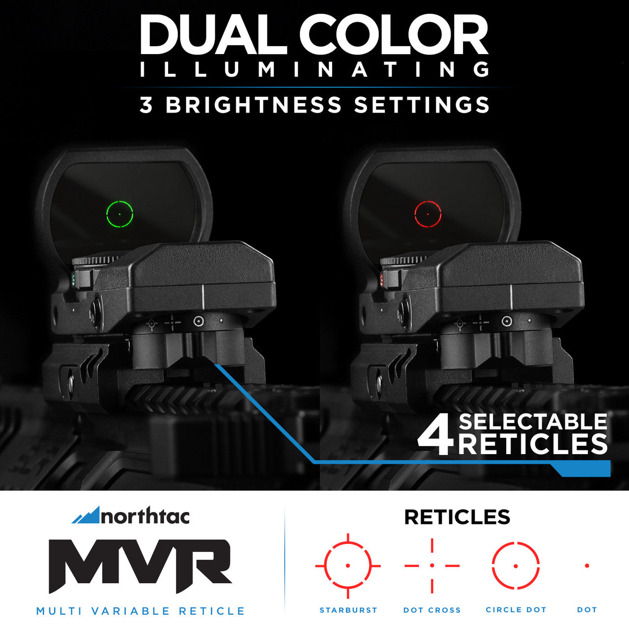 Northtac MVR Desert Sand Reflex Sight