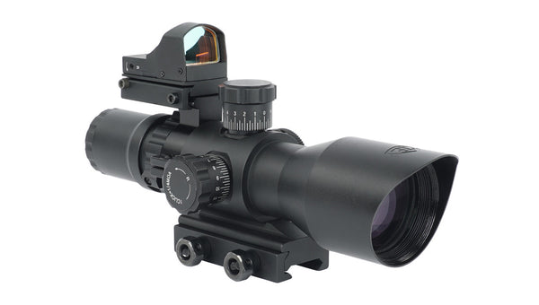 Northtac Redcon Optic 3-9x42 Rifle Scope + Micro Blue Dot Combo
