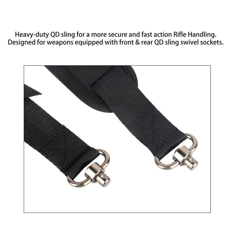 Universal QD Swivel 2 Point Tactical Sling Black & Green